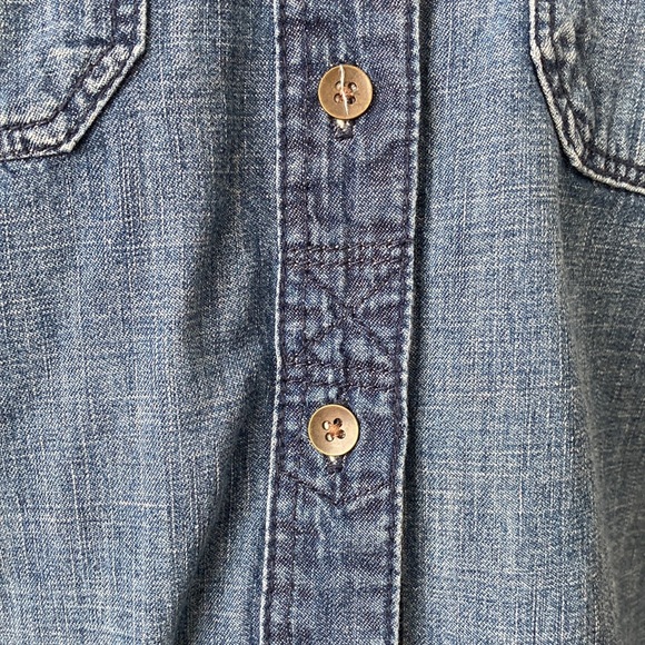 GAP Factory Denim Button Down Long Sleeve Shirt - Picture 7 of 11